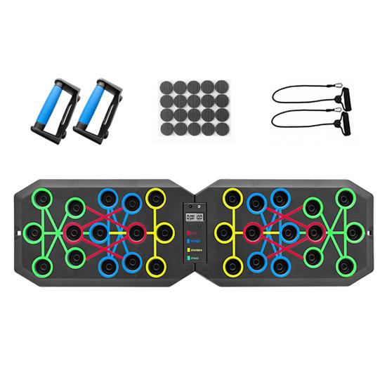 Складная доска для отжиманий с противоскользящими ручками, умный счетчик, прочная несущая штанга для отжиманий, оборудование для тренировки мышц живота