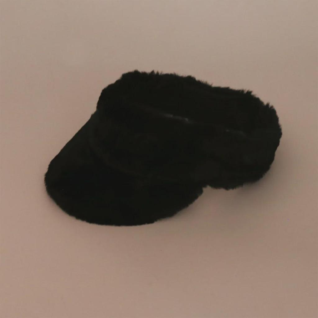 Шляпа с круглыми полями из искусственного меха с леопардовым принтом: Женская плюшевая, теплая, модная осенне-зимняя шапка