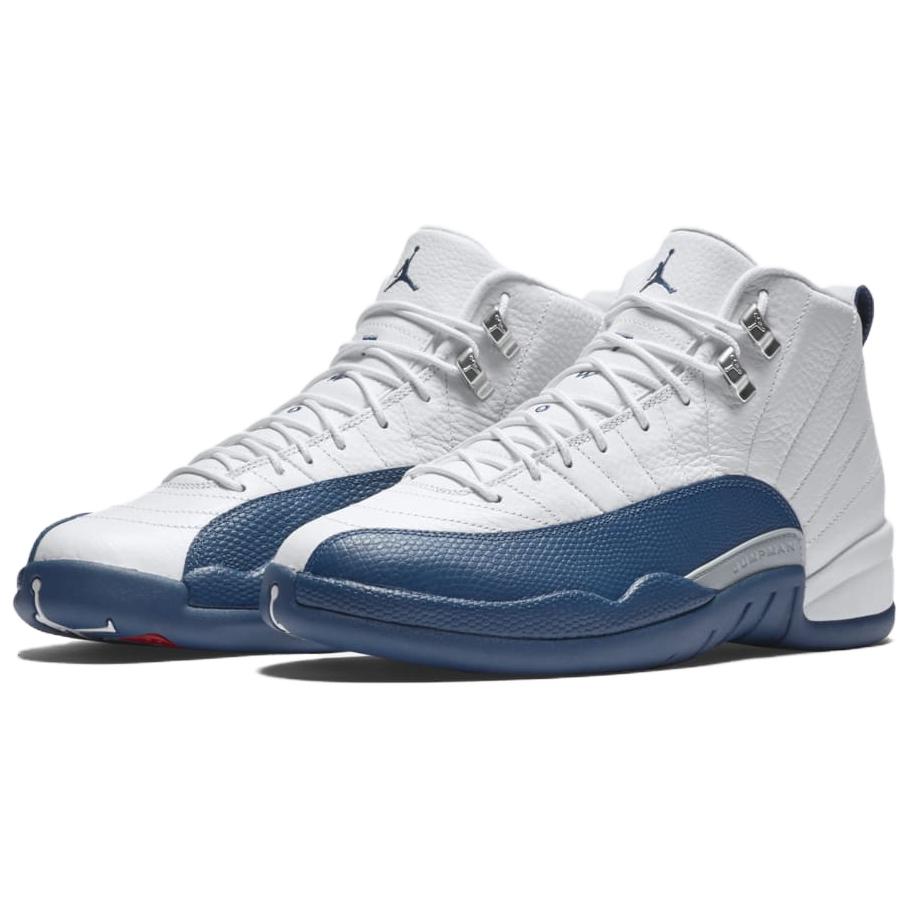 Air Jordan 12 Retro French Blue 2025 Men Sneakers White Metallic-Silver Varsity-Red CT8013-114