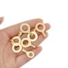 Комплект круглых клеммных соединителей, латунная обжимная кабельная проволочная клемма, круглая клемма, медная проушина, кольцевая кабельная проволочная клемма, набор из 150 штук, универсальная водонепроницаемая