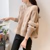 Mokana Women's Semi-High Collar Cashmere Sweater