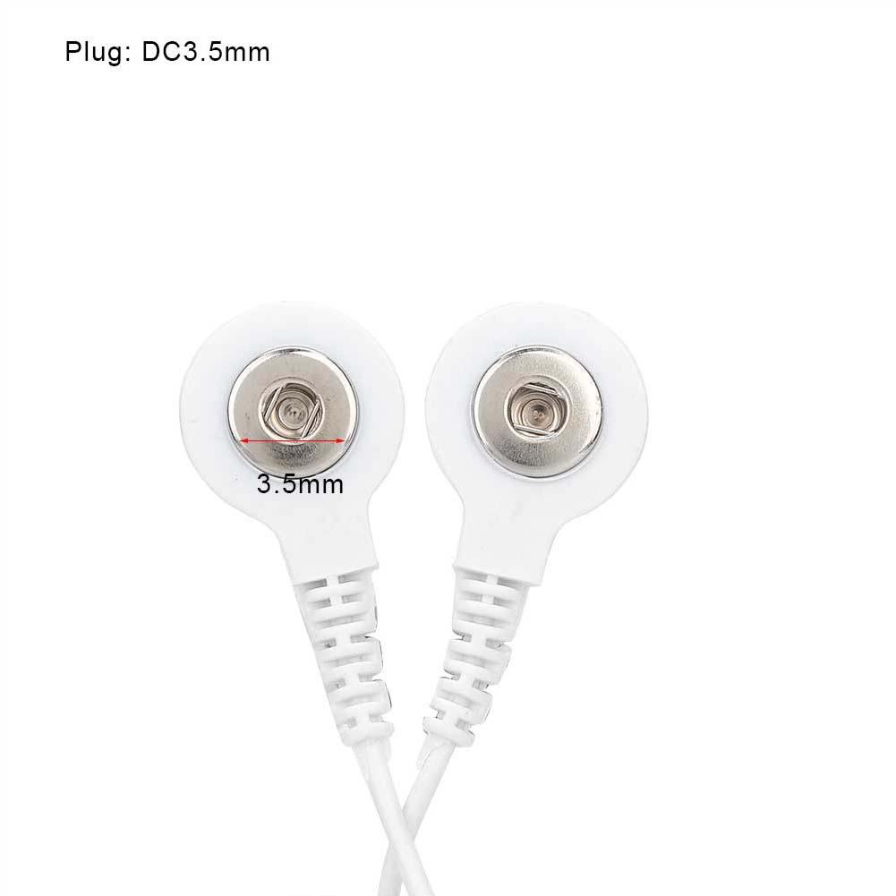 10 шт. 3,5 мм Электродные отводящие провода кабеля кнопочного типа для аппарата ТЭНС для физиотерапии