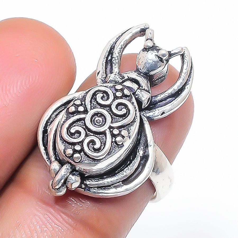 Bee Look Драгоценный камень 925 Стерлинговое серебро Ювелирное кольцо Размер 5.5