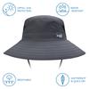 Bassdash Foldable Fishing Hat with 360° Sun Protection, 3-Way Protection, UPF 50+ Water-Repellent, Unisex