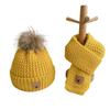 Warm Thicken Baby Hats and Scarf Windproof Baby Beanie Scarf 0-6y Kids Keep Warm Cap  Boys Girls