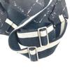 CHANEL Old travel line backpack bag Backpack Nylon Black/White