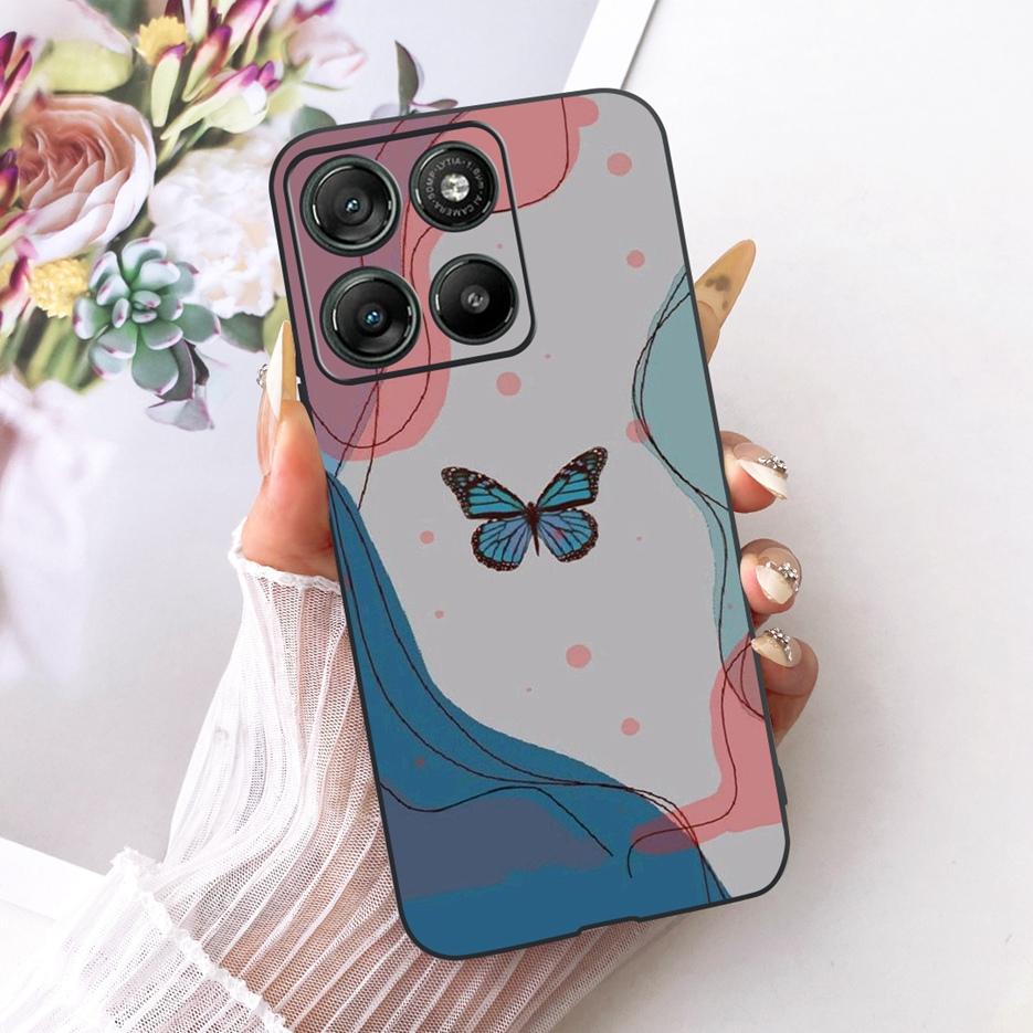 For Motorola Moto G67 Case XT2621-4 Cute Cat Peacock Painted Cover Soft TPU Phone Case For Motorola Moto G77 G 67 MotoG77 Fundas