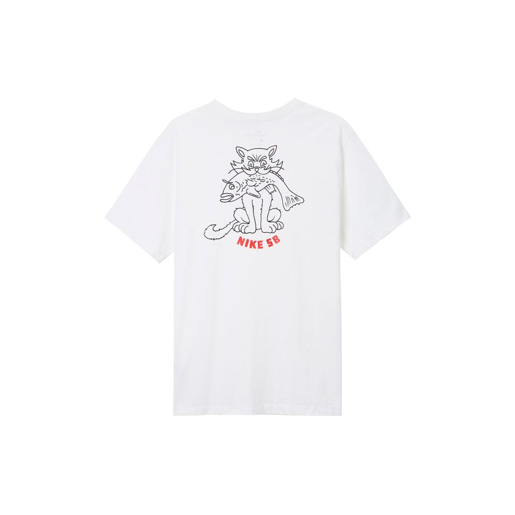 Nike Short Sleeve Athletic Casual T-Shirt Men Tops White CT5737-100