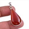 Ювелирный кулон из натурального красного оникса ручной работы из твердого серебра 925 пробы 1,75 дюйма t0H38