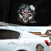 MDLUFY Car Sticker Daruma 3D Sticker Prayer Daruma Scott Sticker Bike Sticker Car Door Decoration Decal Car Window (Green-5.6"*5.9")