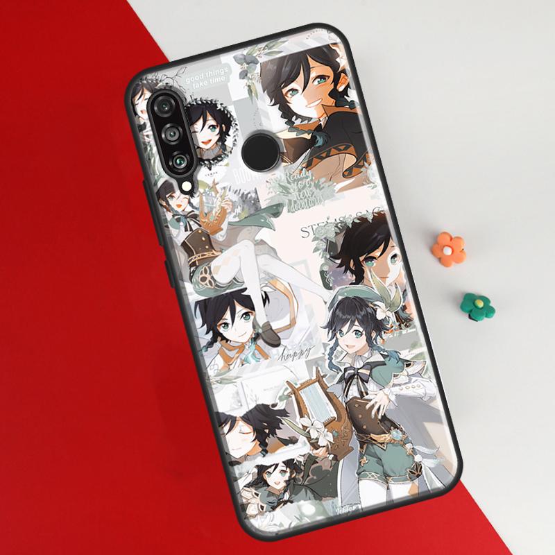 Чехол Genshin Impact Venti для Huawei Honor 50 P20 P30 P40 P50 Pro Lite P Smart Z 2019 2021 Nova 5T чехол для телефона