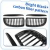 High quality For BMW 3 Series 2005-2008 E90 E91 Double Slats Gloss Black Grills E90 Grill Front Kidney Grille