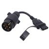 Trailer Connector European 7-Pin To American 4-Pin Without Brake Light Trailer Adapter Vehicle Tow Hitch Wire Plug for Vehicles