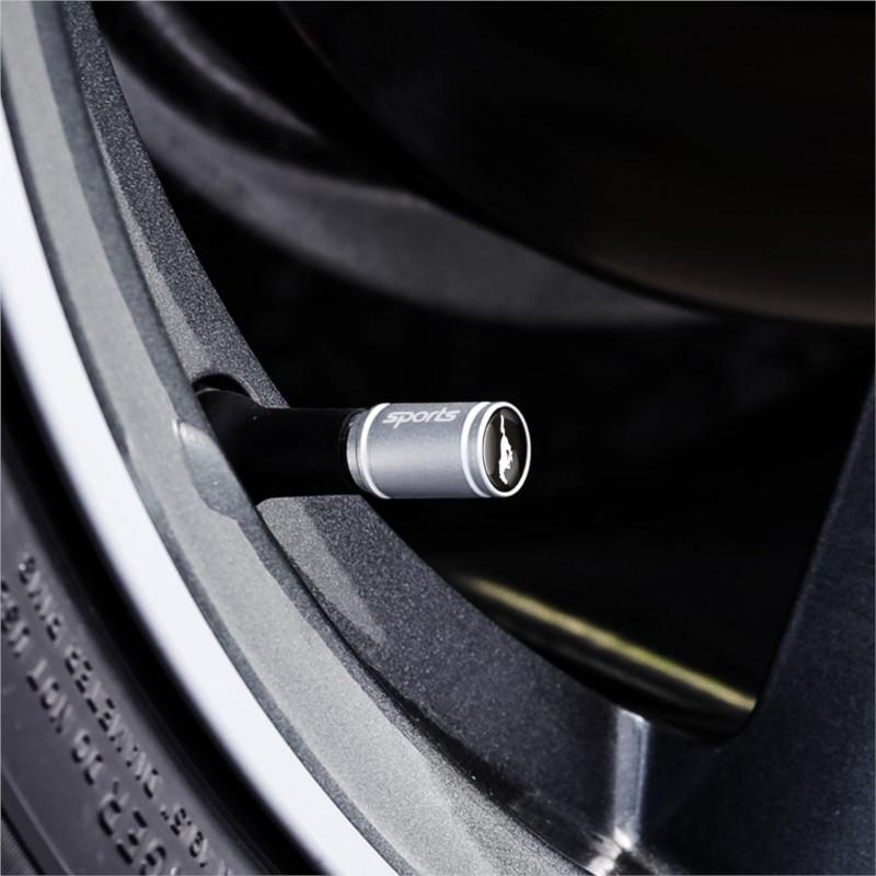 4Pc Car Sport Styling Wheel Tire Valve Caps Tyre Stem Covers Decoration For Ford Focus ST Ranger Mondeo Kugo Fiesta Wheel hubcap