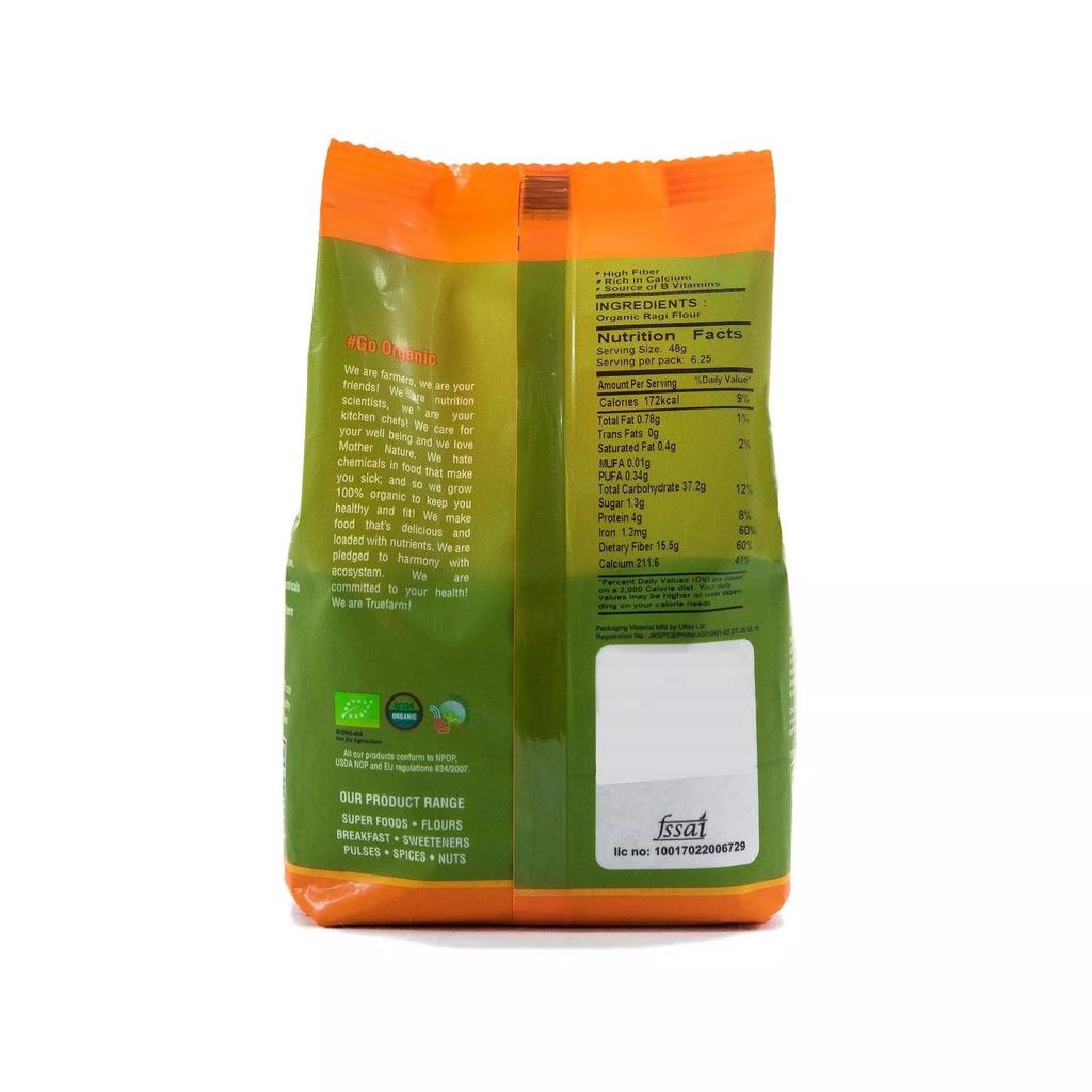 Flour from Dagussa (300 G), Organic Ragi Flour, Truefarm