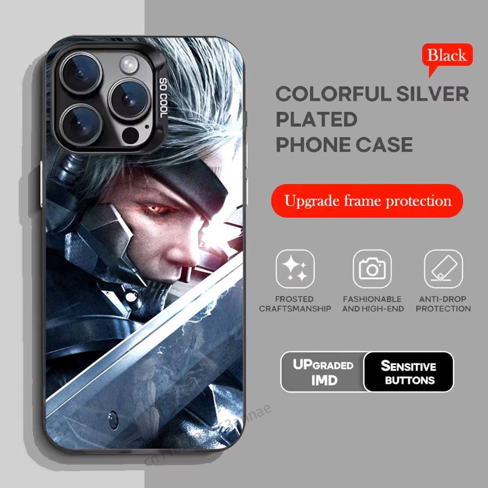 M-Чехол для телефона Metal Gear Solid Raiden для iPhone 15 16 Pro Max Air SE 11 13 Pro 14 Plus 12 11Pro 15Pro Max 16e