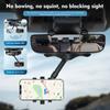 Rearview Mirror Phone Holder for Car Multifunctional Retractable Car Phone Holder 360 Degrees  Rotatable