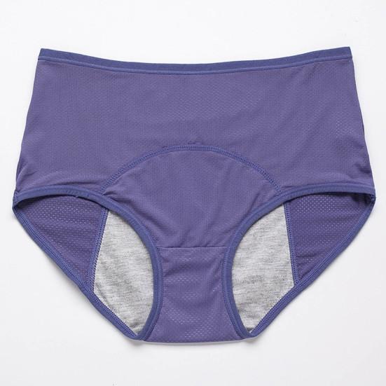 Chic Lady Panties Solid Color Anti-septic Underwear Quick Dry Lady Panties for Work