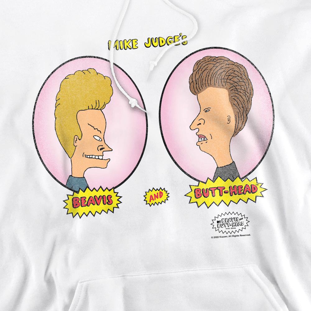Beavis & Butthead Mens Heads In Ovals Hoodie