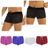 Mens See Through Mesh Sheer Drawstring Beach Lounge Shorts Boxer Underwear Swim Trunk Swimsuit