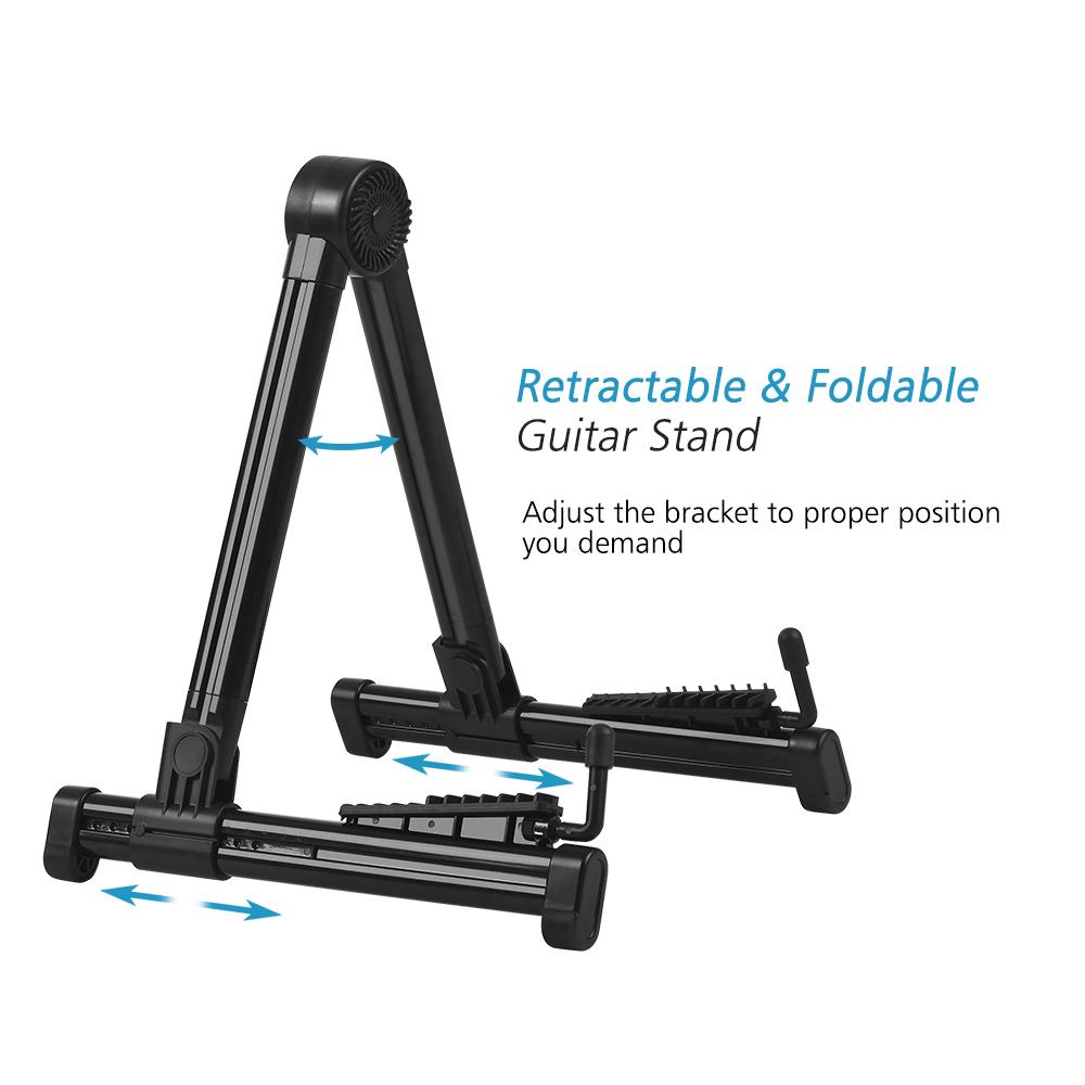 General Instrument Stand ABS Plastic Retractable Foldable Stand Holder for Bass Guitar Violin