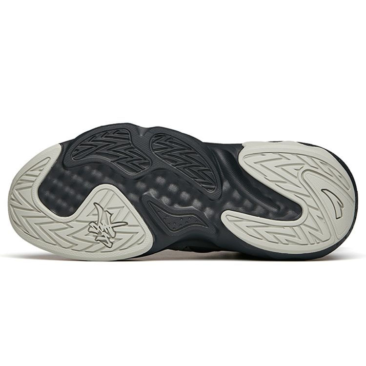 Anta Badass Weifeng 2 нескользящие износостойкие кроссовки средней высоты для пап, мужские кроссовки светло-серые 112148080-3