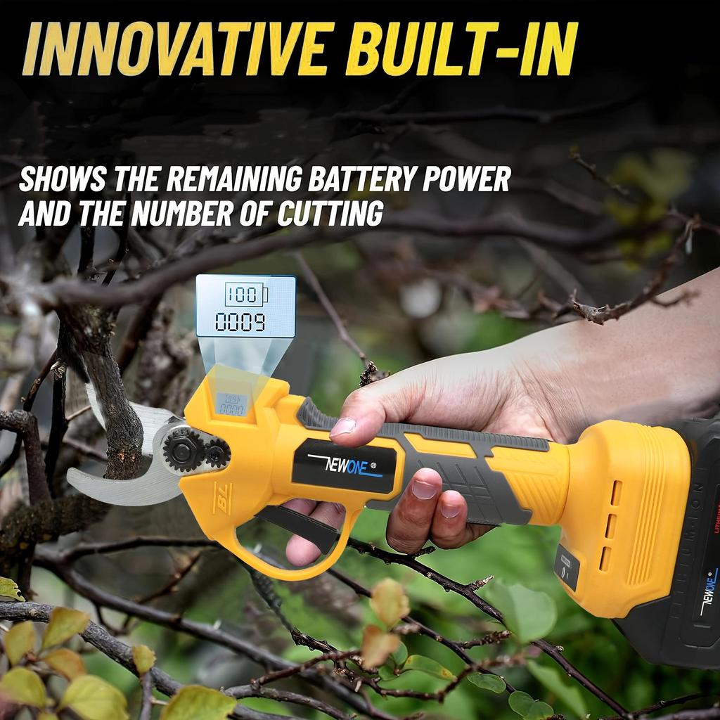 NEWONE Беспроводные ножницы 18 В с ЖК-дисплеем, совместимые с аккумулятором LXT, максимальный диаметр резки: 30 мм, регулировка переключателя на 2 скорости