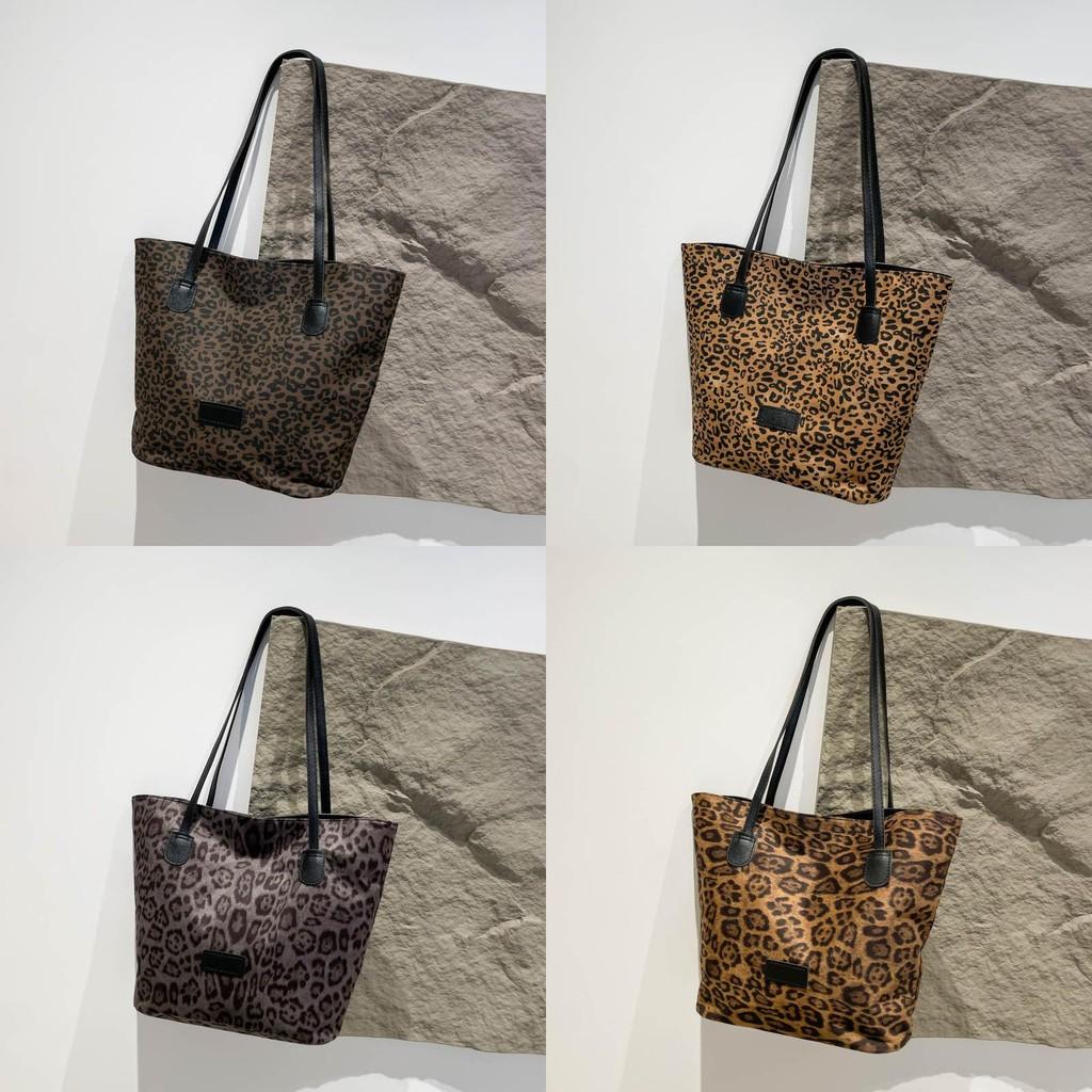 Стильная вместительная сумка-тоут для женщин с шикарным леопардовым принтом для осени и зимы