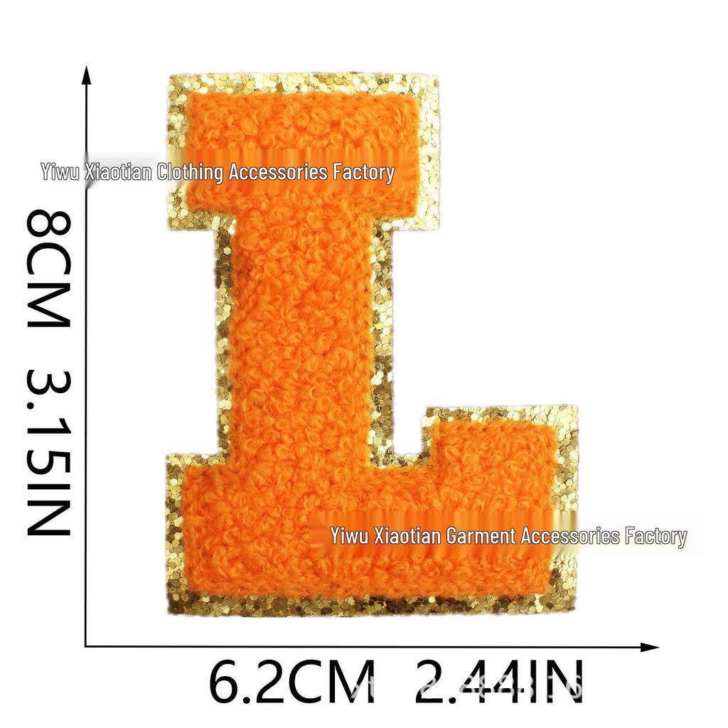 Ревущий Амазон Многоцветный Алфавит и Цифры Шенильная Вышитая Нашивка со Смайликом