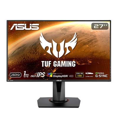 Asus Игровой монитор TUF Gaming VG279QM 27-летняя гарантия дюймов/Full HD/IPS/280 Гц/1 мс/HDR/HDMI×2, DP/совместимость с G-SYNC/ELMB/динамик/3