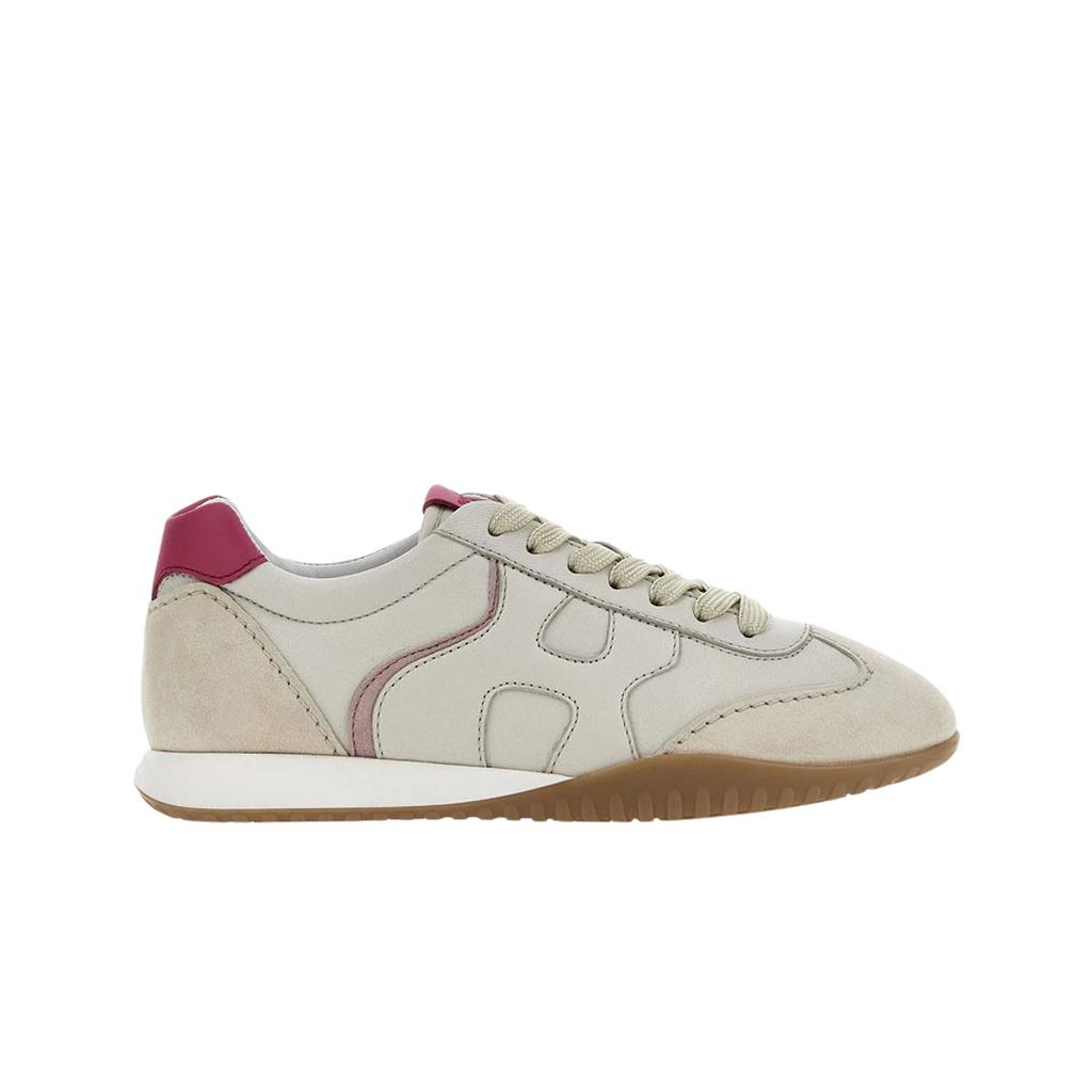 (w) Hogan Olympia Z Sneakers White Ivory Pink