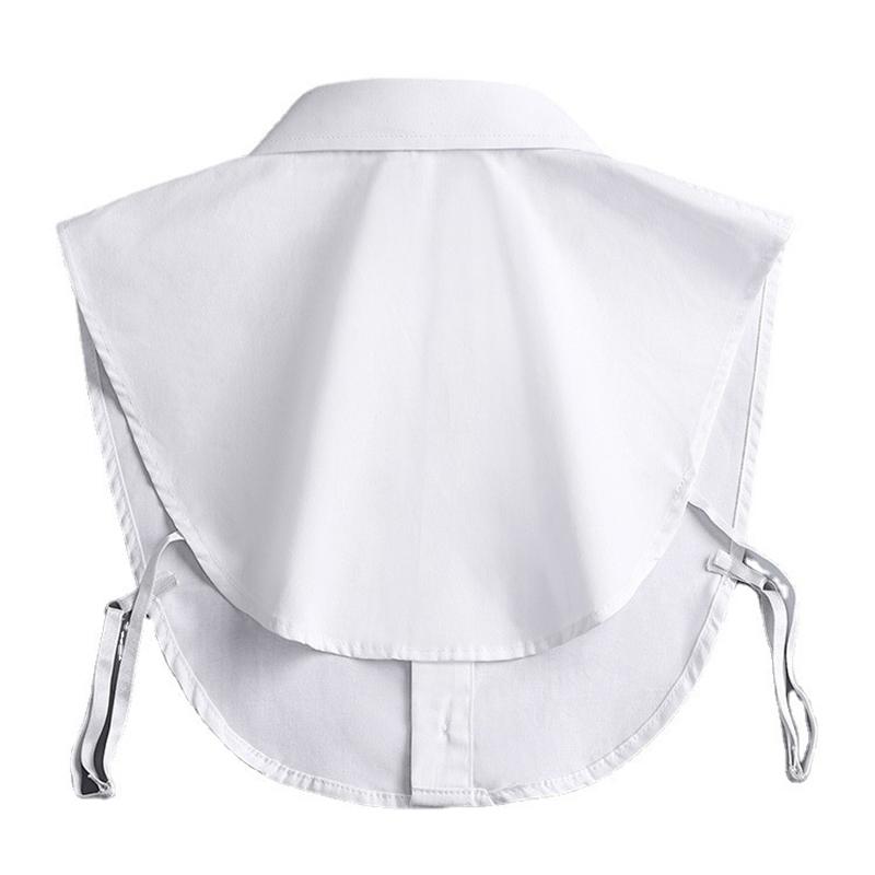 Fake Collar For Shirt Detachable Collars Solid Shirt Lapel Blouse Top Men Women Black White Clothes Shirt Accessories Dropship