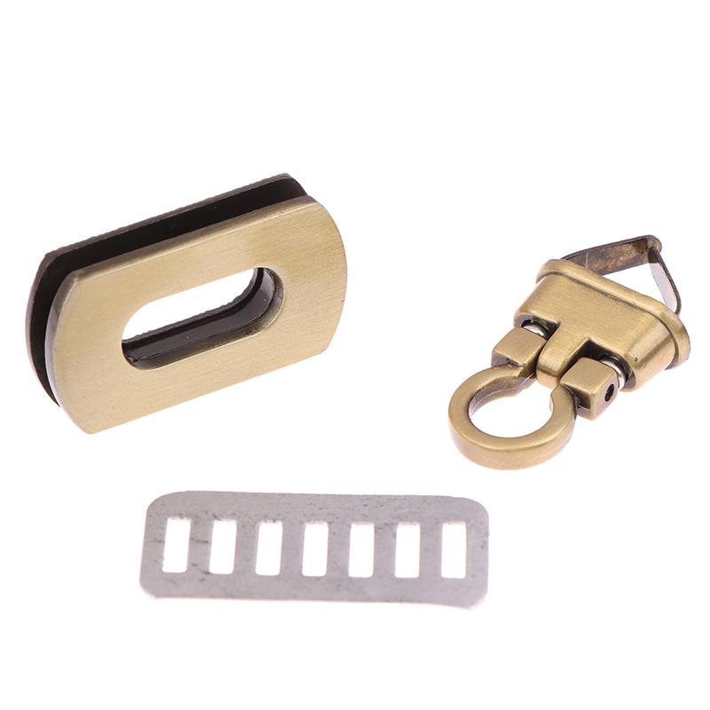 1Pc Metal Tiny Bag Clasp Turn Lock Twist Lock Clasp Leather Craft Women Bag Handbag Shoulder Bag Purse Diy Bag Hardware