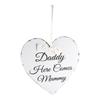 Vintage Love Heart Shape Daddy Here Comes Mummy Wedding Party Wooden Hanging Sign Plaque Gift