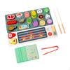 Wooden Play Food Set Cooking Toys Developmental Fun Preschool Learning Kitchen Accessories DIY