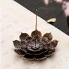 2/3 Layer Incense Stick Holder 6 Holes Incense Burning Tray Lotus Aromatherapy Stand  Temples Use