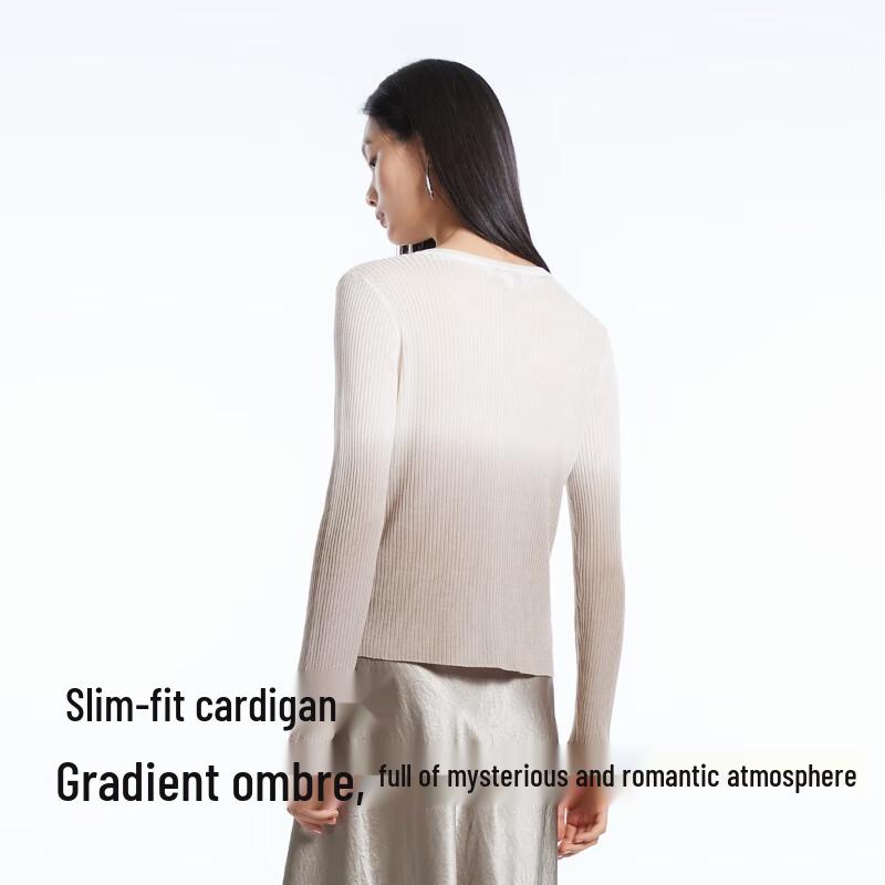 Veromoda Женский вязаный кардиган с градиентным V-образным вырезом