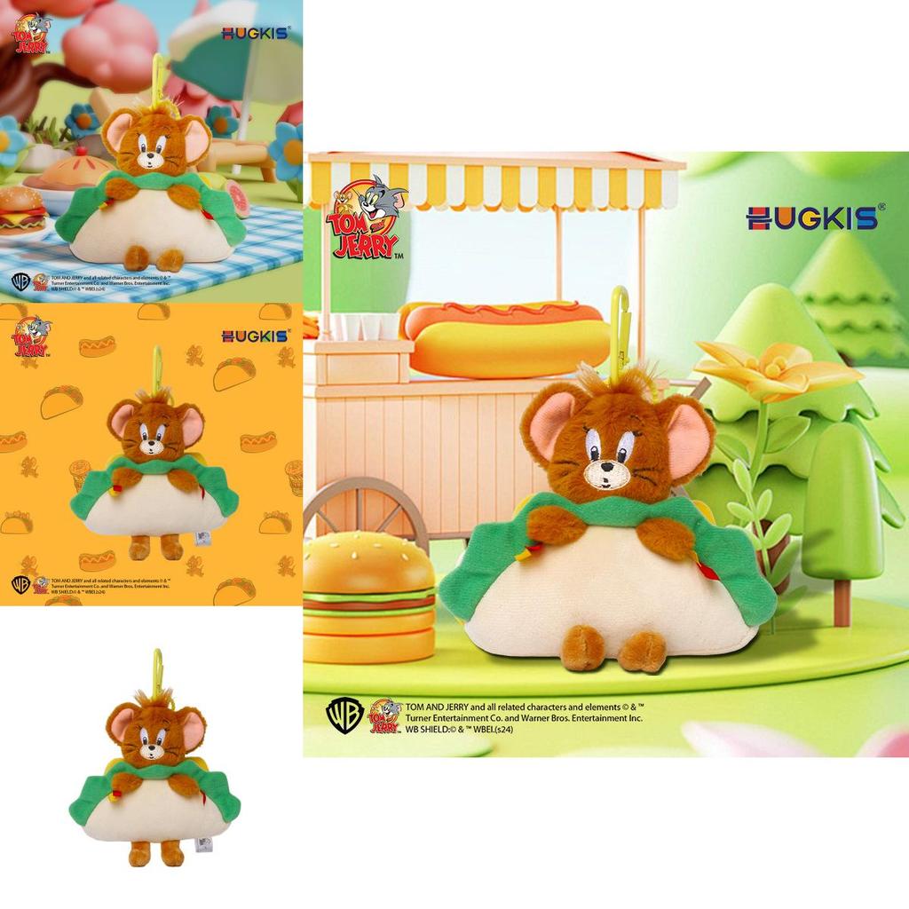 Мультфильм Том и Джерри Торт Тако Подвеска Мышонок Джерри с мягким коротким ворсом для детей и коллекционеров