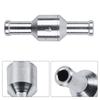 Aluminium Non Return Check Valve Chrome Professional Grade Inline Check Valve NBR Rubber High Reliability Fuel Valve