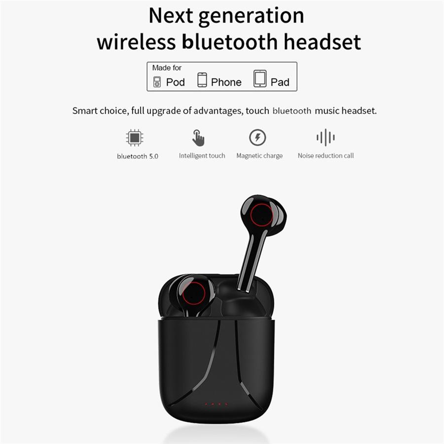 Bluetooth 5.0 Гарнитура TWS Беспроводные Наушники Мини Вкладыши Стерео Наушники Комплект