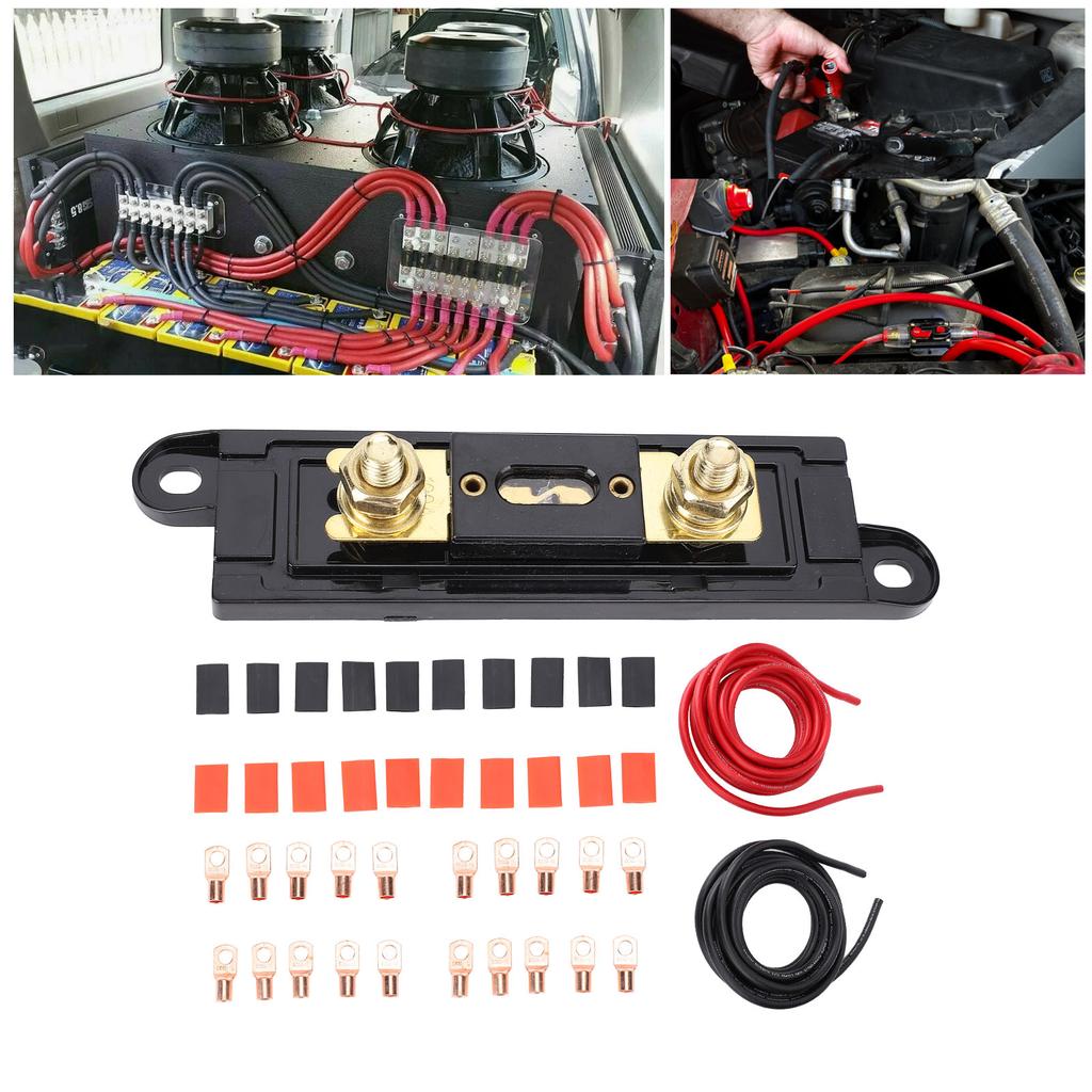 Силовой кабель 1AWG с медным покрытием из алюминия, 250А, в коробке, 20 футов, для автомобиля, дома на колесах, прицепа, автомобильный заземляющий кабель, провод для стереосистемы
