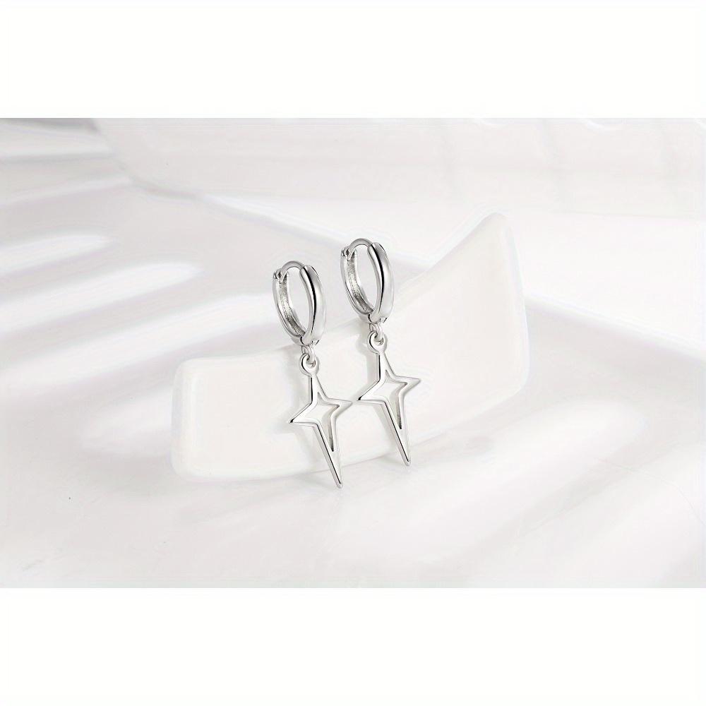 1 Pair of Romantic New Wave Mangosteen Earrings Female Cross Polaris Earrings Earrings Earrings Earrings Temperament Creative Personality Ear Jewelry