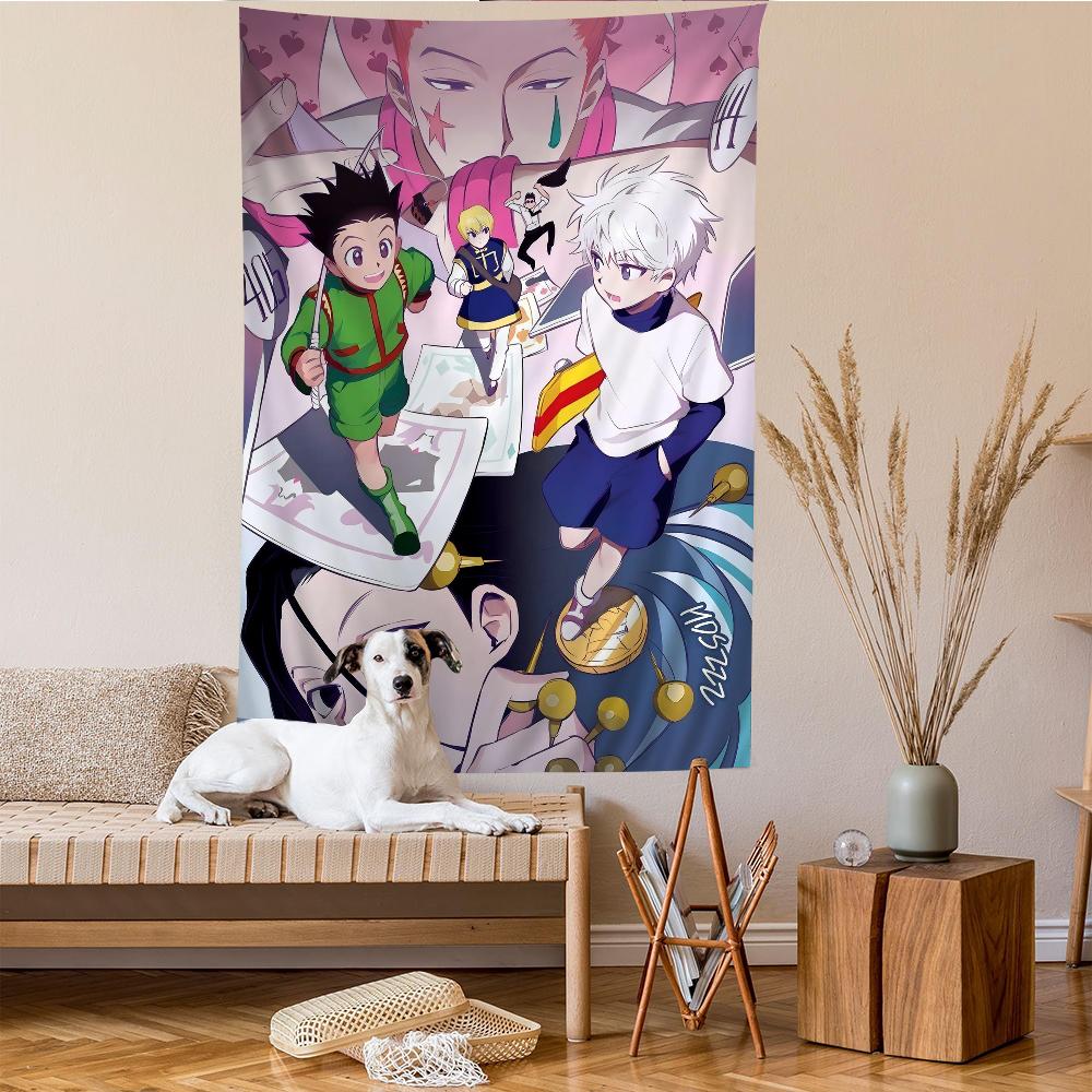 Hunter X Hunter Японский Классический Аниме Аниме Гобелен Подвесной Таро Хиппи Настенные Ковры Общежитие Домашний Декор