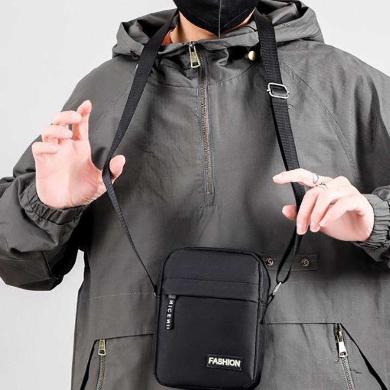 Мужская сумка через плечо для бизнеса и отдыха, большая вместимость, портативная сумка, многослойная, водонепроницаемая, летняя, мужская сумка через плечо
