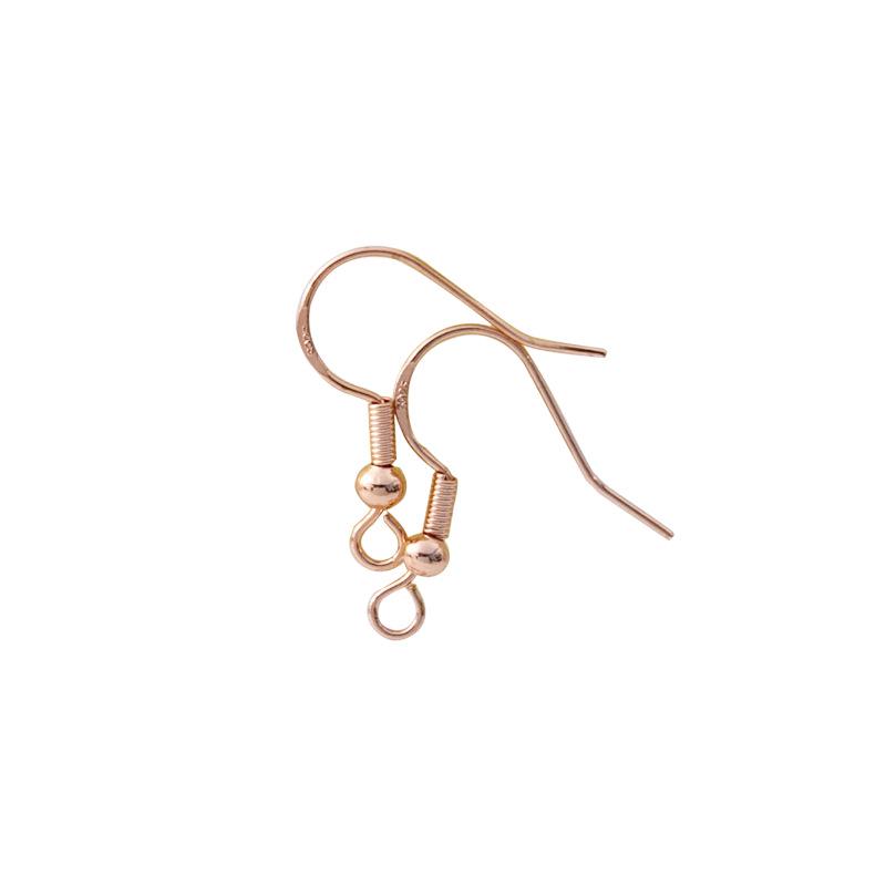 Серьги-крючки из серебра 925 пробы с бусинами - материал для изготовления украшений своими руками для сережек