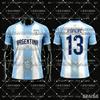 2026/27 Argentina Fan Commemorative Soccer Jersey Quick Dry Breathable Comfortable Soccer Sportswear Shirt for Kids and Adults
