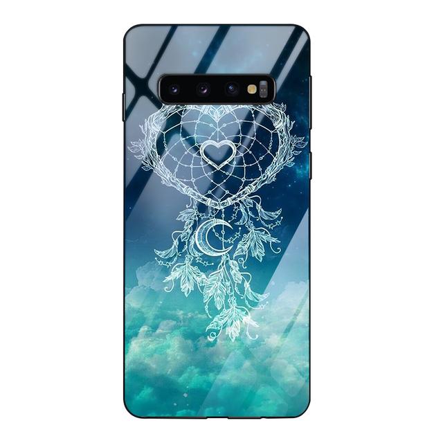 Чехол из закаленного стекла «Ловец снов» для Samsung Galaxy S21 S20 Fe Ultra Plus S10e S10 S9 A52 A71 A52s 5g Note 20 10 Lite 9