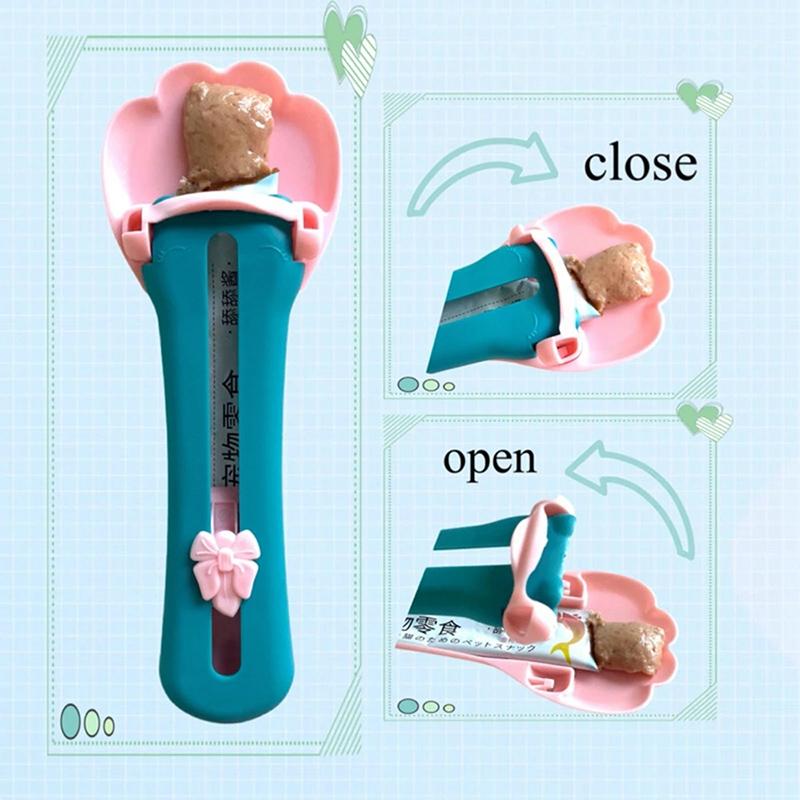 Ложка для кормления домашних животных Cat Claw, ложка для выдавливания еды, кормушка для кошек, корм для собак и котят, дозатор зерна