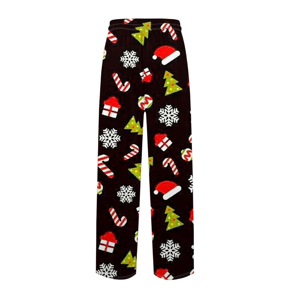 Мужские повседневные брюки с однотонным вязанным узором и карманами для домашней пижамы