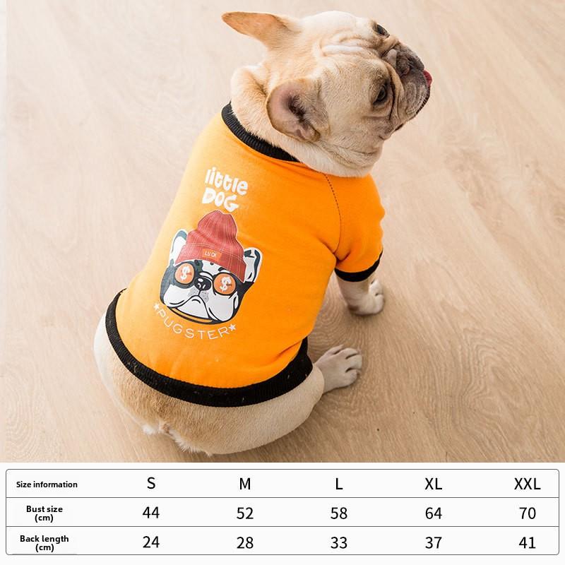 Весна и лето для собак средних и маленьких собак, свитер для боя быков, тонкий дышащий свитер для толстых собак, одежда для собак Starling Dog Pet